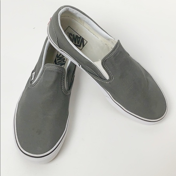 Vans Other - Men’s Gray Slip-on Vans in Size 9.5